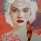 Mi Proyecto del curso: Retrato ilustrado en acuarela. Traditional illustration project by Inma - 02.08.2021