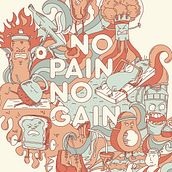  No pain no gain | Eat veggies Ein Projekt aus dem Bereich Vektorillustration, Traditionelle Illustration und Digitale Illustration von Alejandro Ramirez - 04.02.2021