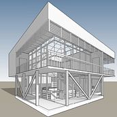Proyecto Final del curso Diseño y modelado arquitectónico 3D con Revit Ein Projekt aus dem Bereich Architektur und Digitale Architektur von Erick PGP - 10.02.2021