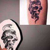 Mi Proyecto del curso: Tatuaje para principiantes. Tattoo Design project by Esir Dani Camaleón - 02.09.2021