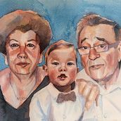 Mi Proyecto del curso: Retrato artístico en acuarela. Watercolor Painting project by Laura - 02.09.2021