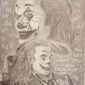 Joker, Mi Proyecto del curso: Retrato realista con lápiz de grafito. Portrait Drawing project by Pablo Vera Acevedo - 02.09.2021