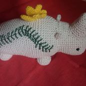 Mi Proyecto del curso: Diseño y creación del Rinoceronte y su amigo. Crochet project by Silvia Real Ihlenfeld - 02.09.2021
