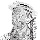 Mi Proyecto del curso: Retrato tipográfico . T, pograph, and Design project by Natalia Gajardo Reyes - 02.09.2021