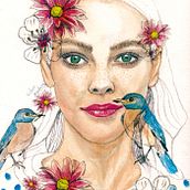Mi Proyecto del curso: Retrato ilustrado en acuarela. Portrait Drawing, Traditional illustration, and Watercolor Painting project by Victor Mendoza - 02.10.2021