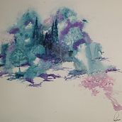 Misty Forest . Lukisan Cat Air proyek oleh luc_lemieux0 - 02.10.2021