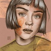 Mi Proyecto del curso: Retrato ilustrado con Procreate. Un proyecto de Ilustración tradicional de Andrea Castillo González - 10.02.2021