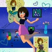 Mi Proyecto del curso: Ilustración digital con influencia manga. Animação, e Animação 2D projeto de Heidy Astete - 26.02.2021