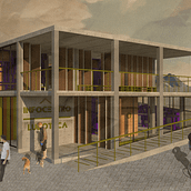 Mi Proyecto del curso: Representación gráfica de proyectos arquitectónicos. Un projet de Architecture , et Collage de Nicole Fernández Rodríguez - 11.02.2021