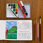 Mi Proyecto del curso: Cuaderno de viaje en acuarela. Projekt z dziedziny Malowanie akwarelą użytkownika Gabriela Castro Rebolledo - 11.02.2021