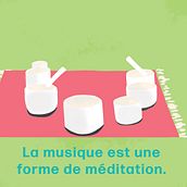 La musique est une forme de meditation by Erica Cardenas. Digital Illustration, Editorial Illustration, 2D Animation, and Advertising project by Erica Cardenas - 02.13.2021