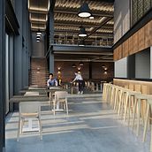 Restaurante para mi primer cliente.. Architecture, Interior Architecture, and 3D Modeling project by Alvaro Arredondo Pacheco - 02.11.2021