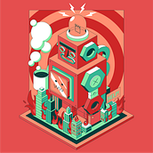 My project in Isometric Vector Illustrations from Scratch course. Digital Illustration, and Graphic Design project by info_745964 - 02.11.2021