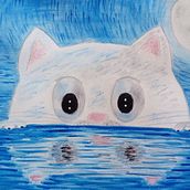 Curious Cats. Traditional illustration, Children's Illustration, and Watercolor Painting project by Sandra Reis - 06.06.2019