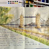 Cuaderno de viaje en acuarela. Watercolor Painting project by Marina Noirdis - 02.11.2021