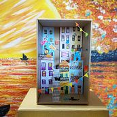 Dioramas. 3D, Street Art, Fine Arts, Arts, Crafts, Paper Craft, Painting, Acr, lic Painting, and Watercolor Painting project by Sandra Reis - 03.07.2020