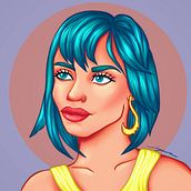 Meu projeto do curso: Retrato de personagens femininas com Procreate. Un progetto di Illustrazione digitale di Igor Sá - 12.02.2021