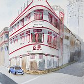 My project in Architectural Sketching with Watercolor and Ink course. Watercolor Painting project by chounpei - 02.12.2021