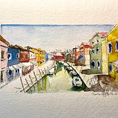 My project in Architectural Sketching with Watercolor and Ink course. Watercolor Painting project by Paola Portello - 02.23.2021