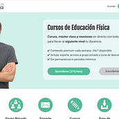 El valor de la educación física, membresía para llevar tu docencia al siguiente nivel. Un proyecto de Br, ing e Identidad, Desarrollo Web y Diseño Web de Rosa Suñé Barniol - 23.05.2020