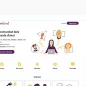 Docents.cat, la membresía de comunidad para los docentes de hoy. Un proyecto de Desarrollo Web y Diseño Web de Rosa Suñé Barniol - 18.04.2020