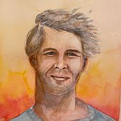 My project in Artistic Portrait with Watercolors course.  project by mcloron - 02.13.2021