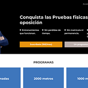 Efisicas, membresía de formación de pruebas físicas para opositoresNuevo proyecto. Un proyecto de Desarrollo Web y Diseño Web de Rosa Suñé Barniol - 21.04.2020