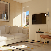 Home Suite Home, Studio Apartment. Interior Architecture, Decoration & Interior Design project by Raquel Martins - 02.13.2021
