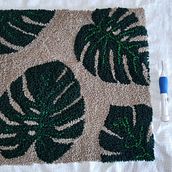 Mi Proyecto del curso: MONSTERA. Embroider project by Onintze - 02.14.2021