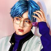 Bts Kim Taehyung . Un progetto di 3D di Minji - 14.02.2021