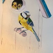 Coursework Artistic Watercolour Techniques for Illustrating Birds . Een project van  Tekening y Aquarelschilderen van Lesley Hodgson - 23.03.2021