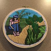 Mi Proyecto del curso: Introducción al bordado botánico. Embroider project by Vanesa Flores - 02.14.2021