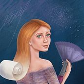 My project in Digital Fantasy Portraits with Photoshop course with topic "Drawing". Portrait Drawing project by Hristina Valyavicharska - 02.14.2021