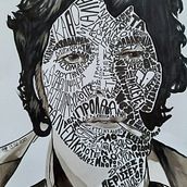 My project in Hand-Drawn Typographic Portrait course. Un proyecto de Dibujo y Tipografía de olastofos - 14.02.2021