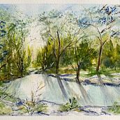 Luminosidad. Watercolor Painting project by Marina Noirdis - 02.14.2021