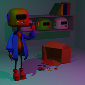 Proyecto Robot. 3D Animation, and 3D Character Design project by beccaguerr - 02.19.2021