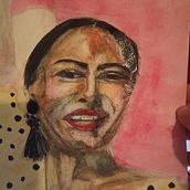 My project in Artistic Portrait with Watercolors course. Traditional illustration project by paulamazurek - 02.15.2021