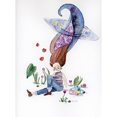 Chica estudiando. Un progetto di Illustrazione tradizionale di Ivania Maturana - 15.02.2021