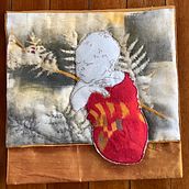 Mein Kursprojekt: Malen mit Garn: Textile Illustrationstechniken. Embroider project by Afra Hartog - 02.15.2021