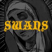 SWANS gig poster. Design de cartaz, Ilustração tradicional, Ilustração digital, Ilustração vetorial, e Produção musical projeto de Jesus Llamas - 15.02.2021