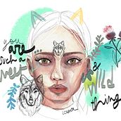 Mi Proyecto del curso: Retrato ilustrado en acuarela. Portrait Drawing, Digital Drawing, Digital Illustration, and Watercolor Painting project by Letizia Cassetta - 02.16.2021