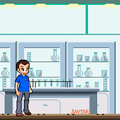 Pixel Art: Laboratorio Científico. Digital Drawing, and Digital Illustration project by Javier Elizalde - 02.16.2021