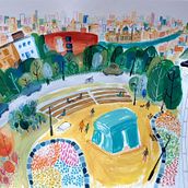 My project in Pictorial Sketchbook with Gouache course. Un projet de Peinture gouache de dorothyla - 18.02.2021