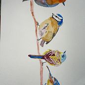 My project in Artistic Watercolor Techniques for Illustrating Birds course. Watercolor Painting project by jwmgjng7uh - 02.16.2021