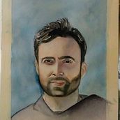 Mi Proyecto del curso: Retrato artístico en acuarela. Un proyecto de Pintura a la acuarela de martigarciacristina - 16.02.2021