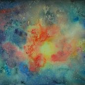 nebula. Un proyecto de Pintura a la acuarela de K W - 16.02.2021
