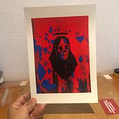 La virgen, vaya estampa!. Screen Printing project by Raúl Mula Iborra - 02.16.2021