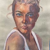 My project in Artistic Portrait with Watercolors course Steve Olan. Watercolor Painting project by thesteveolan - 02.16.2021