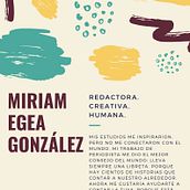 Mi Proyecto del curso: Copywriting: define el tono de tu marca personal. Cop, and writing project by Miriam Egea González - 03.04.2021