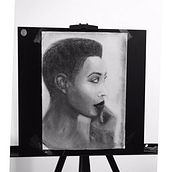 Mi Proyecto del curso: Retrato realista al carboncillo. Realistic Drawing project by Lenis Salas - 02.19.2021